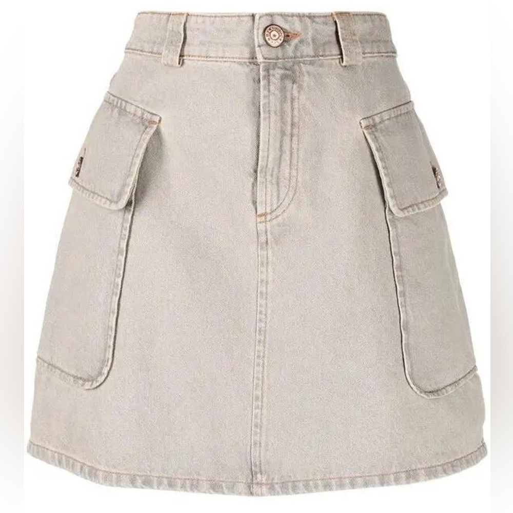 See by Chloé Denim Cargo Mini Skirt